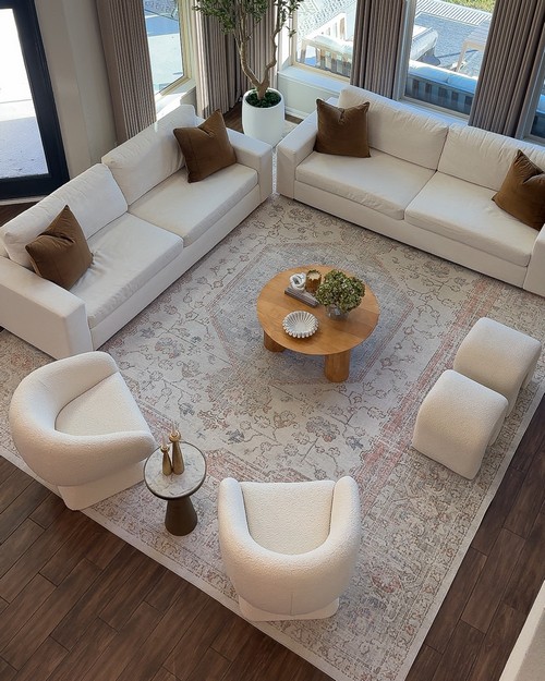 Calhoun Round Wood Coffee Table- SFV9705A-Living Room
